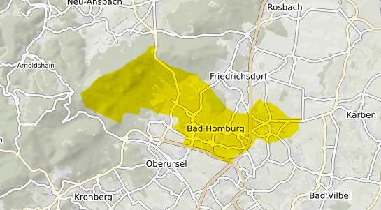 Immobilienpreisekarte Bad Homburg vor der Höhe v.d. Hoehe